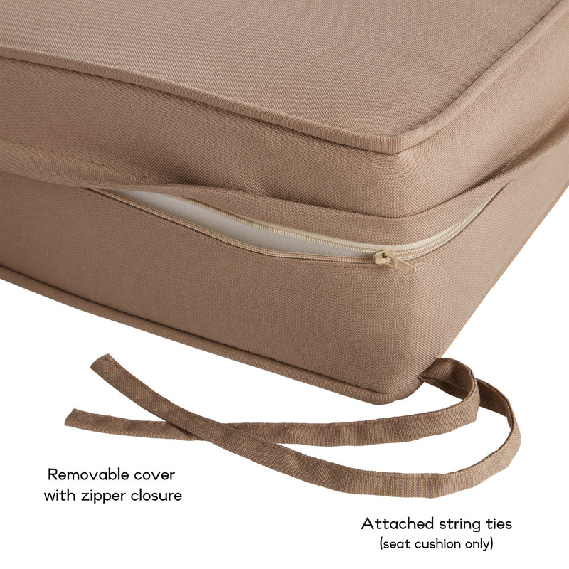 Outdoor 2-Piece Deep Seat Cushion Set, Coronado