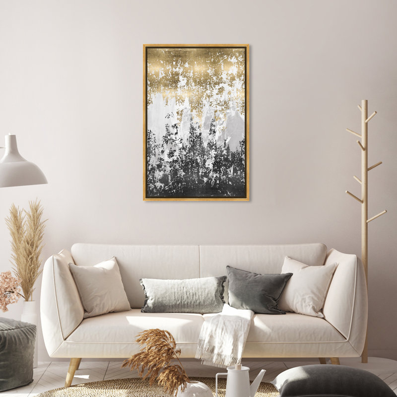 « had a moment », reproduction d’art sur toile tendue, Or, H 15 po x l 10 po