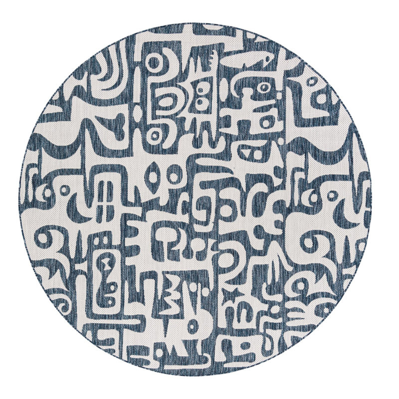 Tapis Lyric Hower, Rond 7 pi 10 po