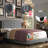 Upholstered Tufted Upholstered Bed with Adjustable Height Headboard-482559227-482472537