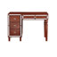 Meuble-lavabo formel avec tabouret - couleur cerise, rangement multiple, siège rembourré confortable, placage de peuplier, coussin de siège en bois d'hévéa-940392181