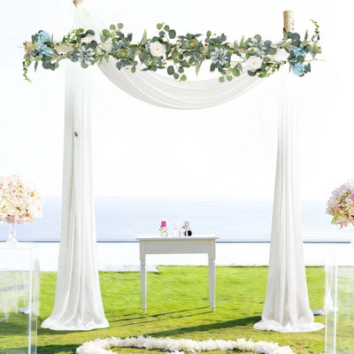 5,58 pieds de vigne artificielle rose fausse guirlande de fleurs fausse soie rose vigne suspendue pour fond de fête de mariage arche décoration de fond de jardin
