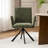 Swivel Boucle Upholstered Dining Chairs Modern barrel chair with Arm and Metal Legs-466867399