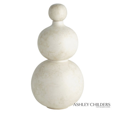 Bubble Stacking Vase-Ivory-Sm