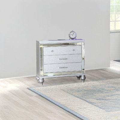 Table de chevet 3 tiroirs Sterling