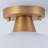 Single Light Frosted Glass Semi Flush Mount-503852212-503852209