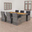 Ensemble repas 8 personnes avec coussins Finisheo-439875097-508778961-439875092