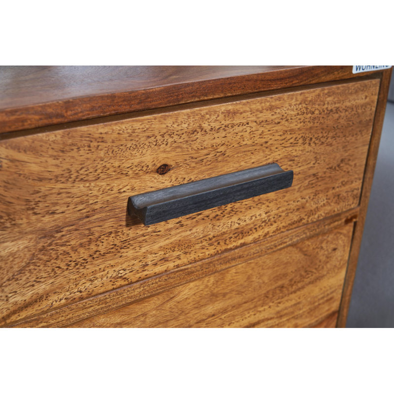 Adhvika 45cm W Iron Bedside Table