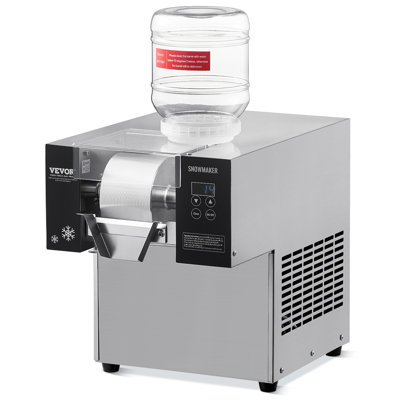 Commercial Snowflake Ice Machine, 176.4LBS/24H Snowflake Ice Maker, Stainless Steel Ice Shaver Machine, Electric Snow Cone Maker, Air Cooling System for Rapid Heat Dissipation, for Bakery, Cafe