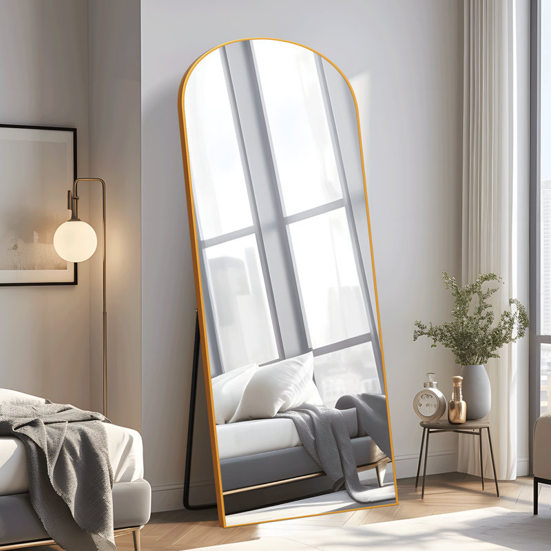 Miroir pleine grandeur Alirra, Doré, 71 po x 31 po