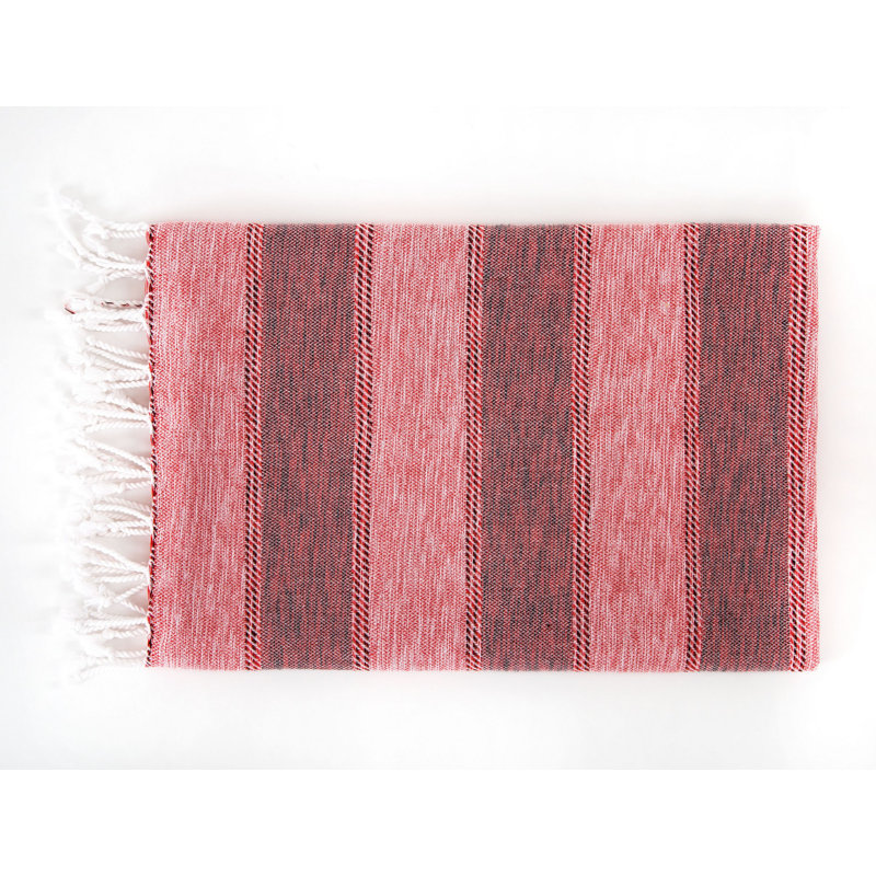 Serviette de plage 100% coton Gudino, Rouge