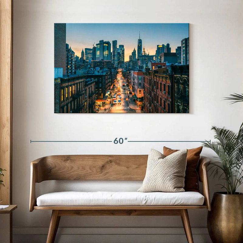 Sireci Lower Manhattan Twilight Rush, 30" H x 45" W