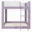 Lit superposé bas, lit superposé convertible en bois avec échelle réversible et garde-corps de sécurité, parfait pour les chambres d'enfants et les petits espaces-133401812-133401814