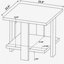 Ensemble de 3 tables basses et tables de bout Runnion Mango Brown