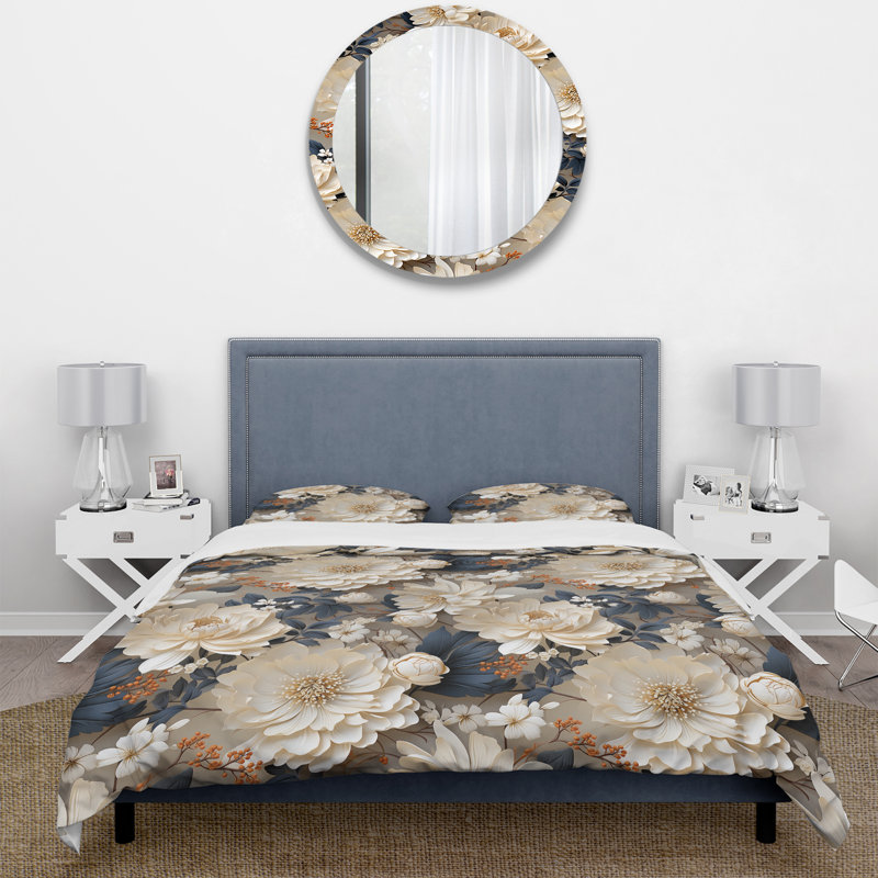 Ensemble de housse de couette Hottenrott, Housse de couette pour grand lit et 2 taies décor