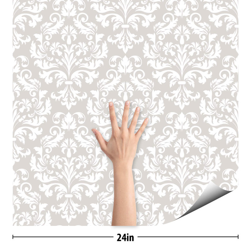 Rouleau de papier peint adhésif L 126 po x l 24 po Dismukes, L 48 po x l 24 po