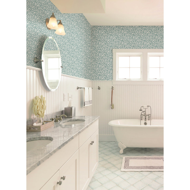 Rouleau de papier peint adhésif L 18 pi x l 20,5 po, Vert