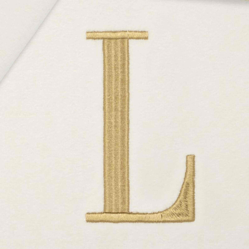 GRY/IVR Monogram Towel Set, 3 Piece Towel Set, Ivory