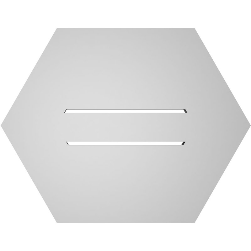 Évent horizontal fonctionnel à pignon en uréthane à surface horizontale Signature, H 14 po x l 18 po x P 1 po