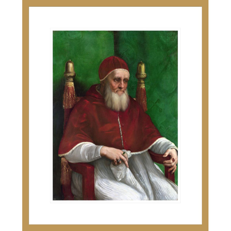 «Pope Julius II» par Raphael, impression giclée sur cadre, H 21,75 po x l 17,53 po