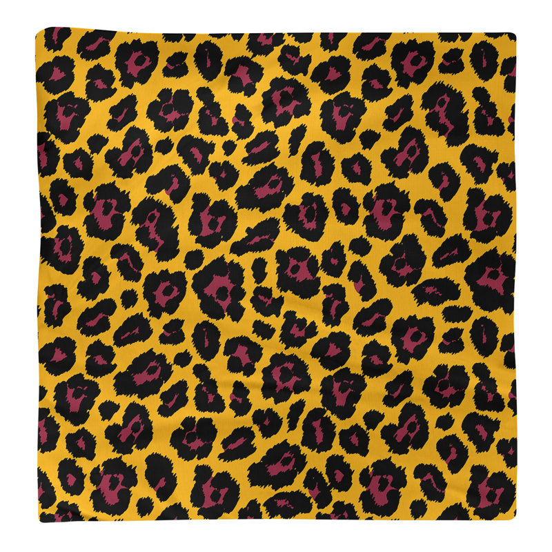 Serviette de table en coton Arizona, Jaune / rouge, 10 po x 10 po