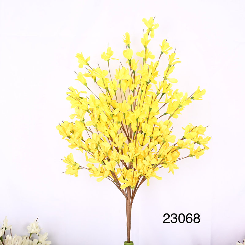 Faux forsythia, arrangement de fleurs, Jaune