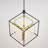 Janaijah 1L Integrated LED Geometric Matte Black And Gold Contemporary Pendant Light