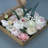 Artificial Flowers DIY Combo Set Silk Roses Box with Stems for Home Decor