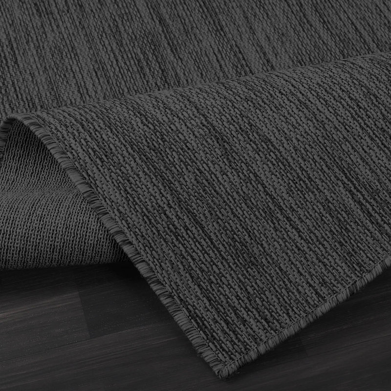Broadwater Dark Gray Indoor / Outdoor Rug, Rectangle 10' x 14'