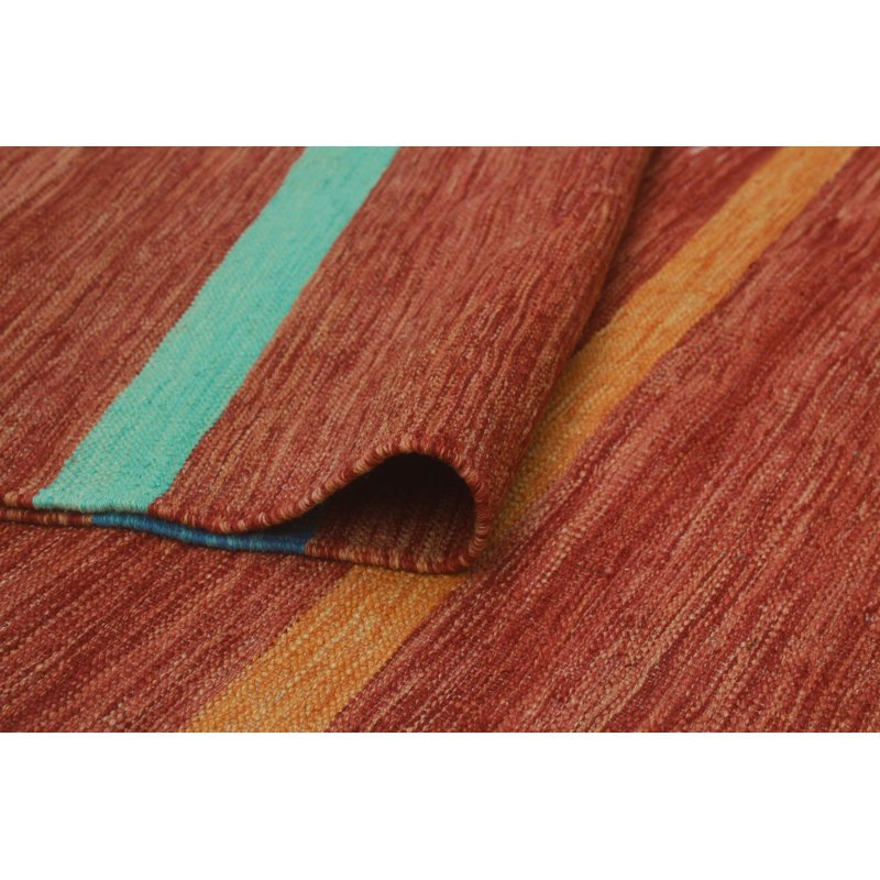Brown-Newton Wool Striped Indoor Rug