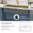 45" L X 19" W Undermount Kitchen Sink 16 Gauge Stainless Steel Kitchen Sink Large Single Bowl Sink-129355305