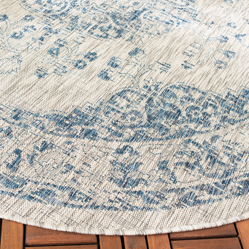 Tapis d'intérieur / extérieur performance Amedee, Rond 6 pi 7 po
