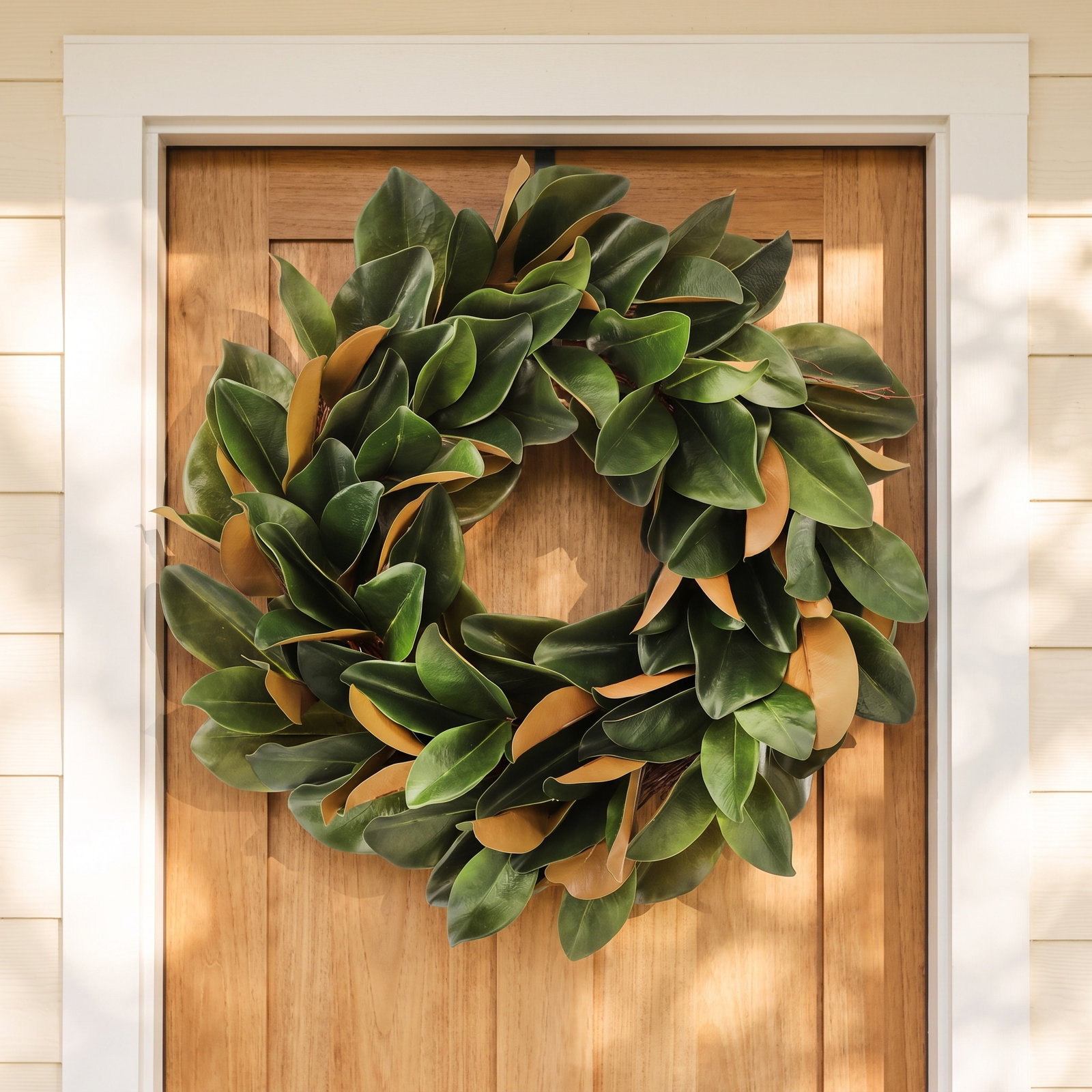 27'' Faux Magnolia Wreath