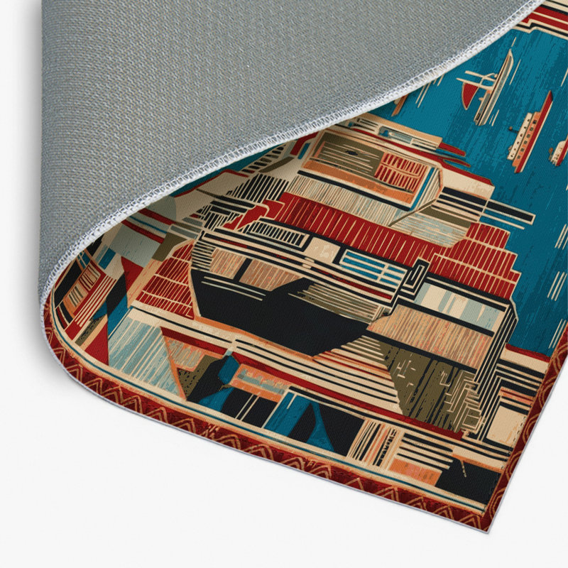 Tapis intérieur et extérieur ArtDeco, Rectangle 4pi x 6 pi