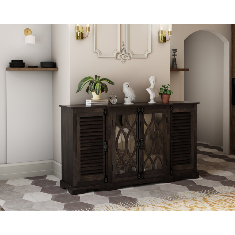 Josiane 4-door Solid Wood Sideboard