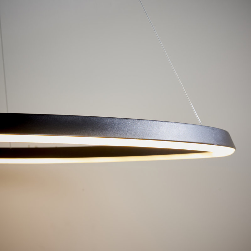 Maryam 1 - Light Geometric LED Pendant, Black