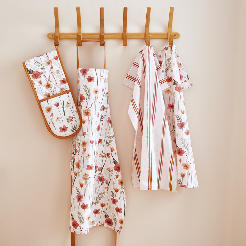 Harvest Flowers Cotton Tea Towels