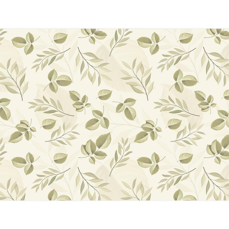 Tropical Leaf Peel & Stick Floral Border, 108" L x 144" W