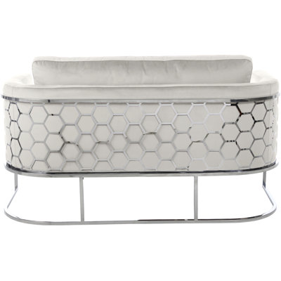 Casa 63.5" Velvet Armless Loveseat