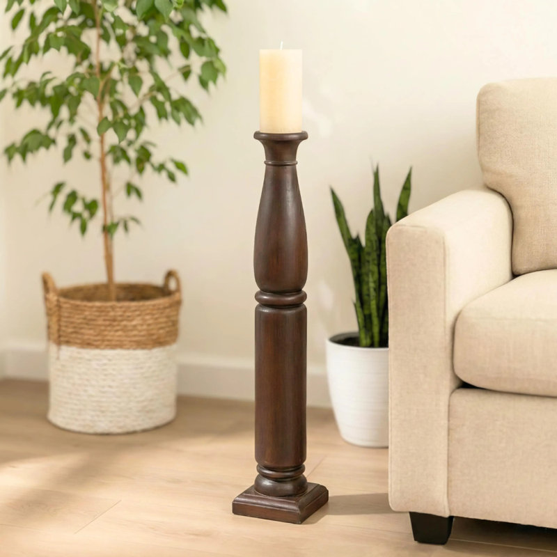 36'' H Solid Wood Candlestick