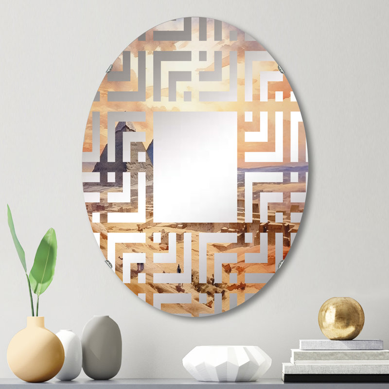 Oval Wall Mirror, 20" W x 30" H