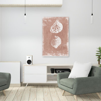Enigme à l'intérieur de la nature, coquillages côtiers et art corail minimaliste; Rétro