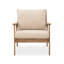 Ensemble de conversation pour patio en bois massif 5 personnes Weslyn-321248727
