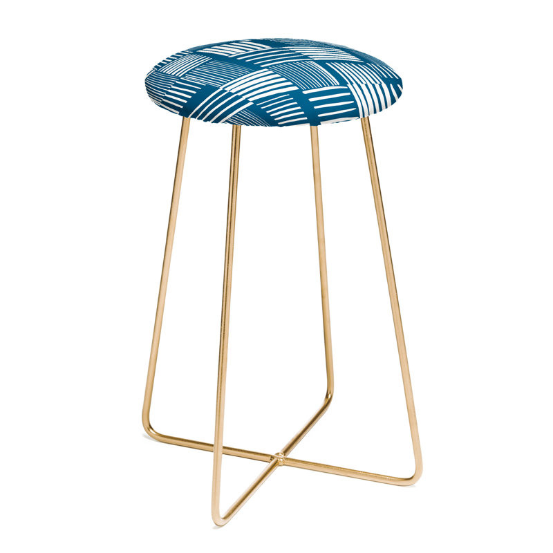 Tabouret de bar 25 po "old art studio déchirée abstract life"