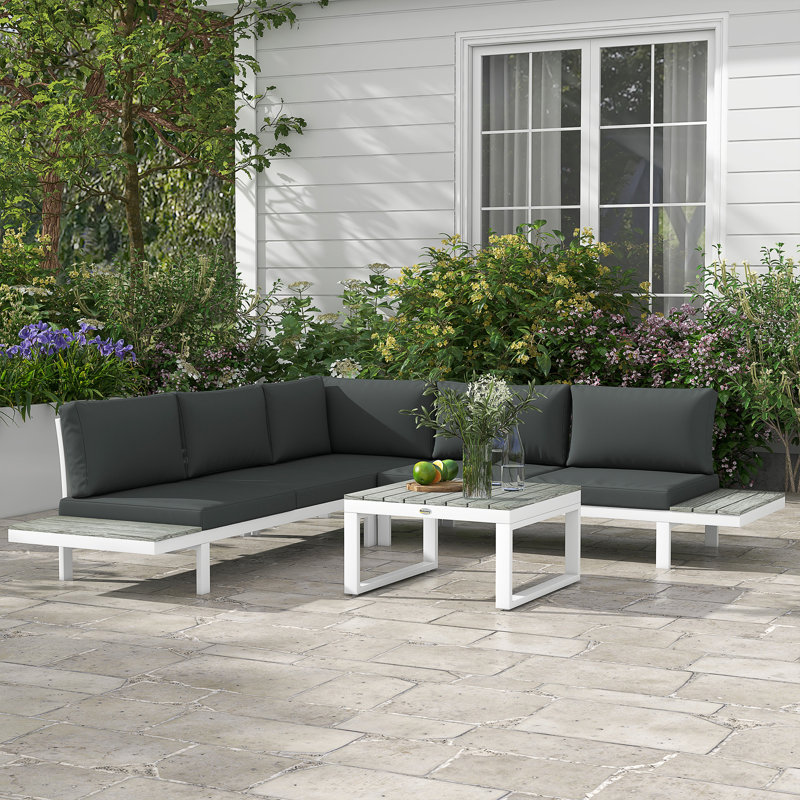 Neythan Metal 5 - Person Seating Group with Cushions