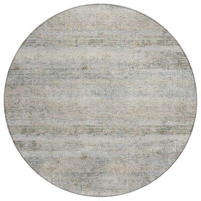Machine Washable Indoor/Outdoor Colman ACN2154 Striped Rug