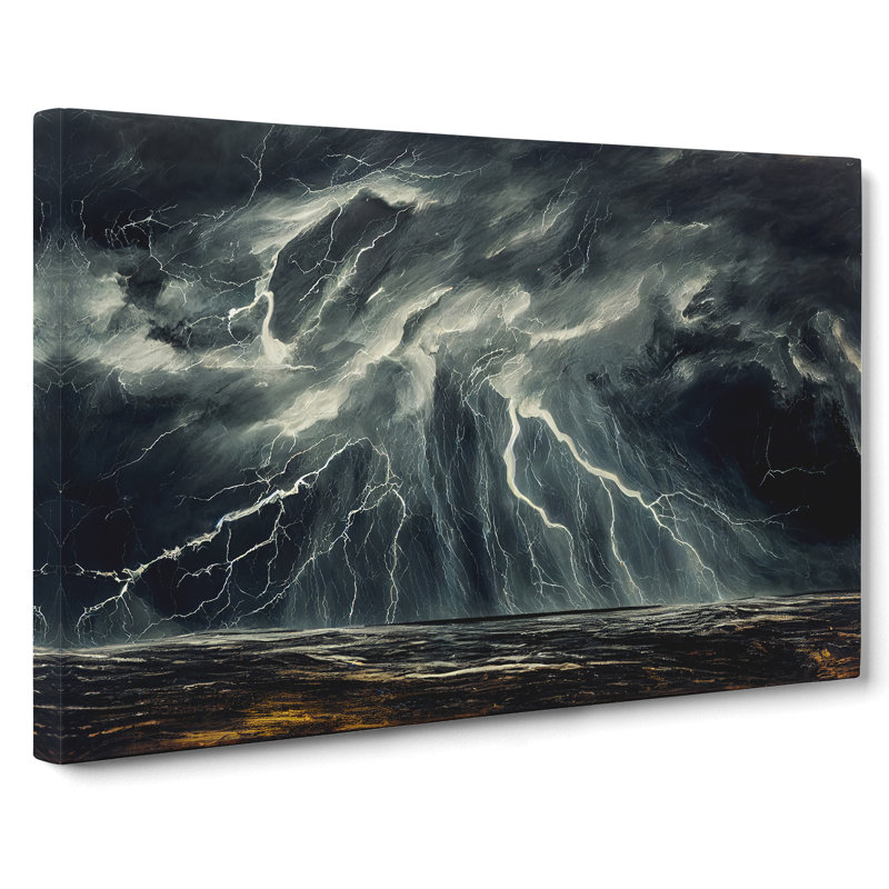Excellent Thunderstorm - Wrapped Canvas, 35cm H x 50cm W x 3cm D