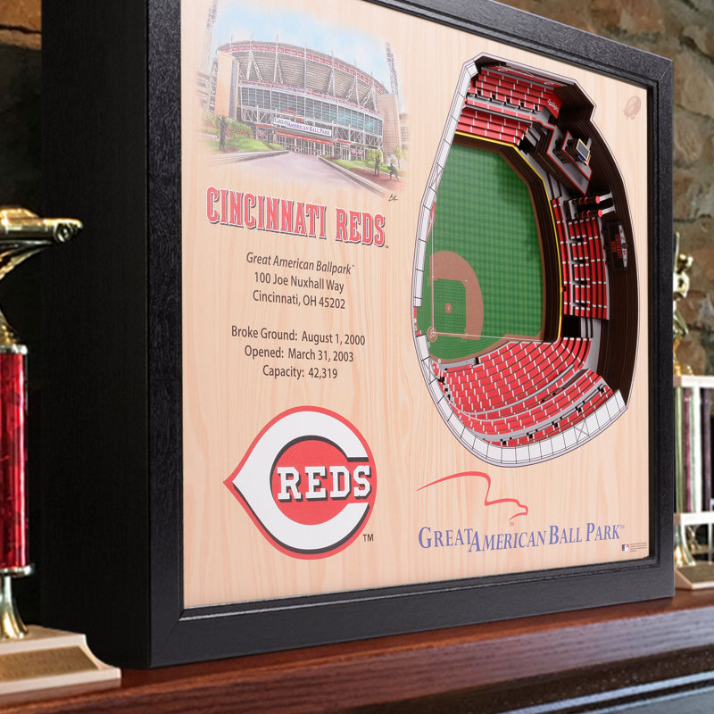 MLB 25-Layer StadiumViews 3D Wall Art, Cincinnati Reds