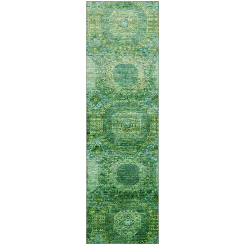 Premium Machine Washable Mayfield AMF1944 Panels Rug, Runner 2'3" x 7'6"