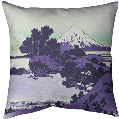 Katsushika Hokusai Reversible Throw Pillow
